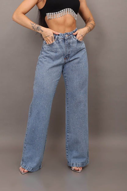 Calça Wide Leg Star
