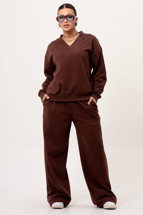 Conjunto Hailey Moletom Decote V