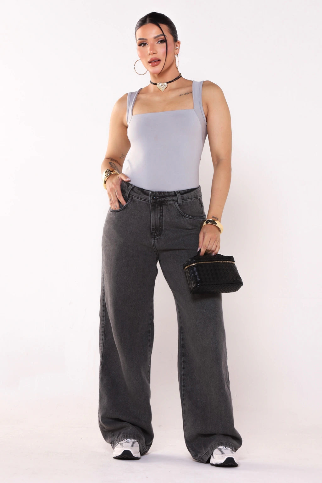 Blusa Decote Reto