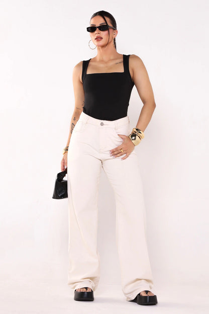 Blusa Decote Reto