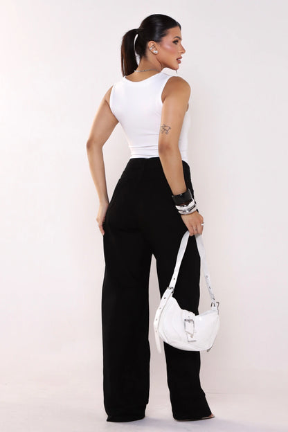 Blusa Decote Reto