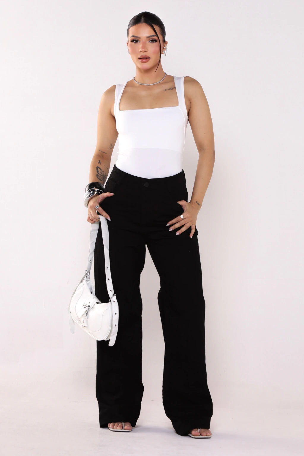 Blusa Decote Reto