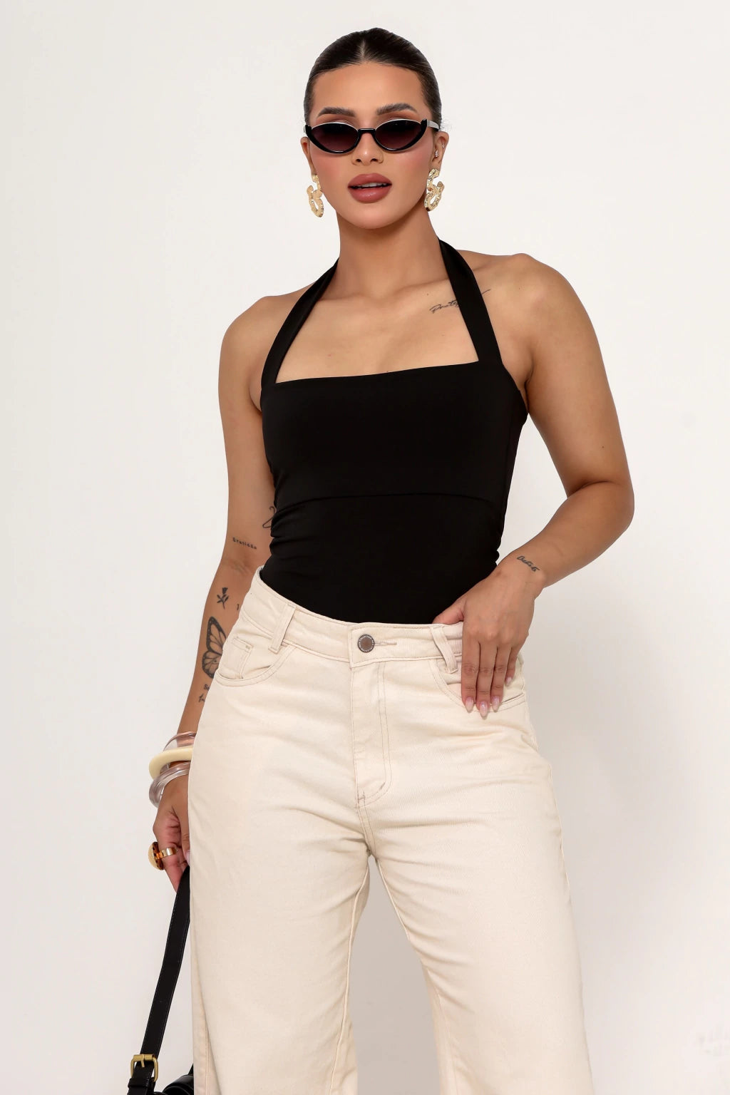 Top Halter Frente Única