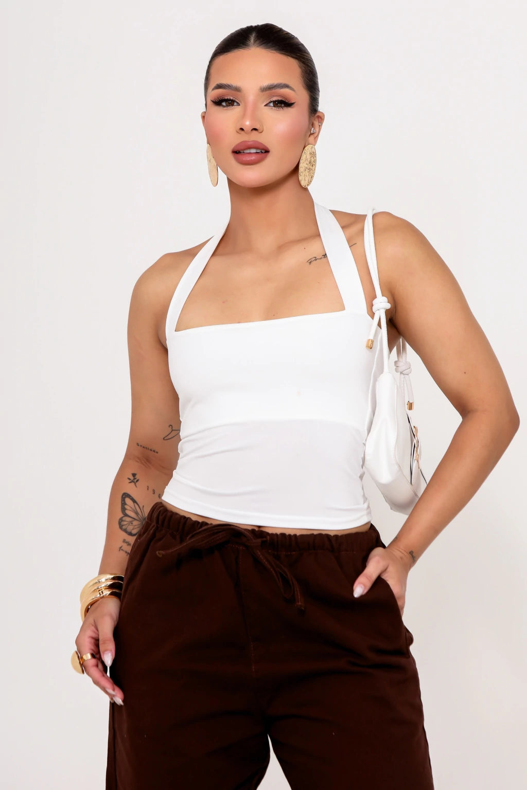 Top Halter Frente Única
