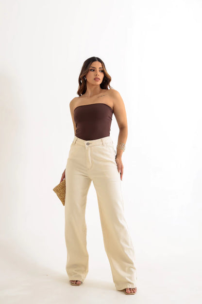 Calça Jeans Reta Off White