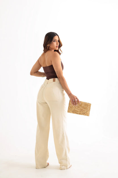 Calça Jeans Reta Off White
