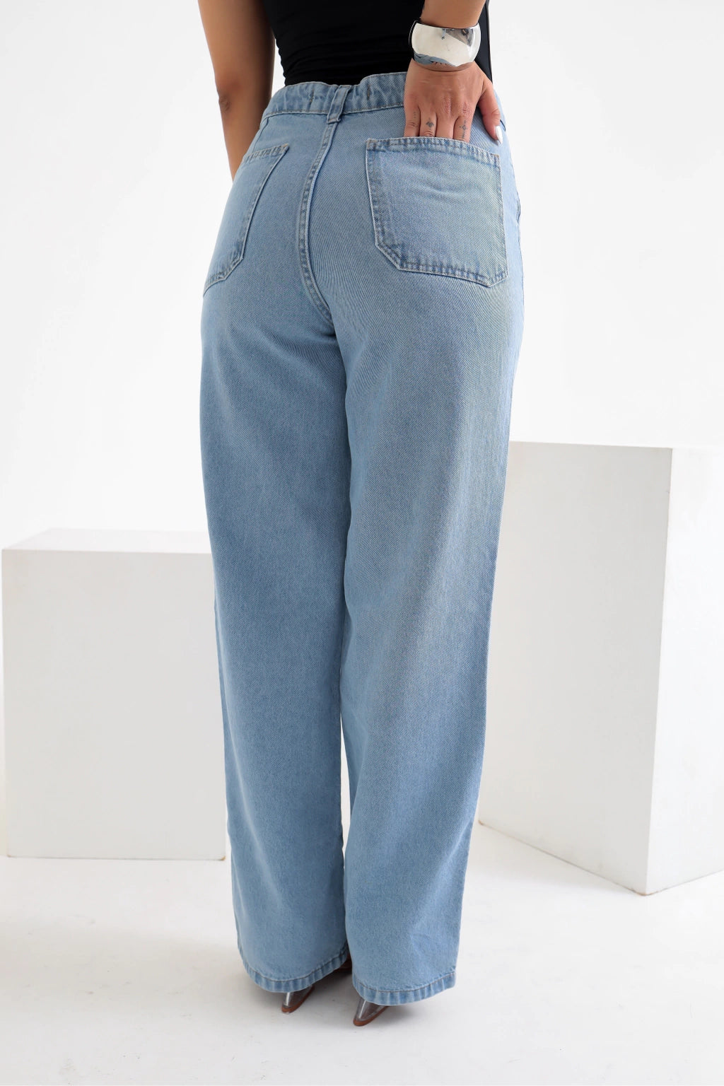 Calça Wide Leg Jeans