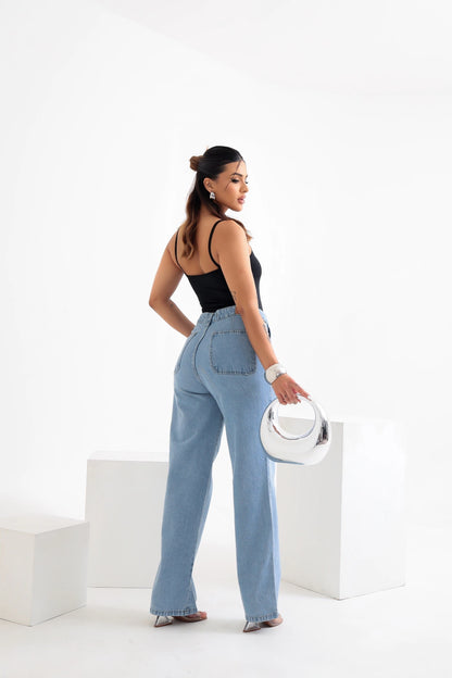 Calça Wide Leg Jeans