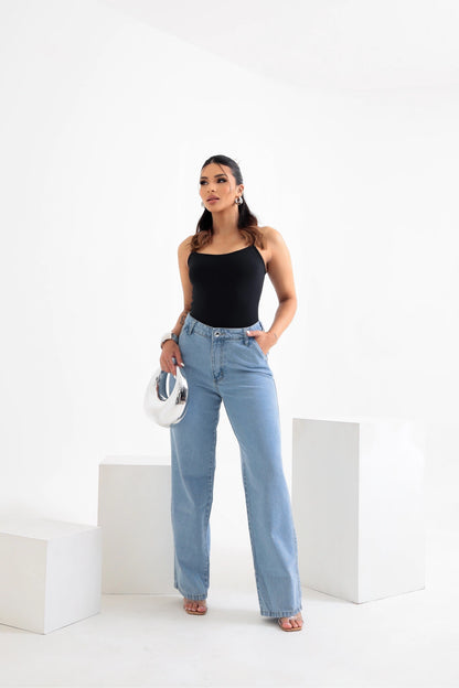 Calça Wide Leg Jeans
