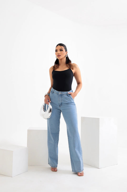 Calça Wide Leg Jeans